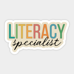 Literacy Specialist Sticker